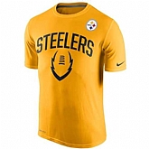 Men's Pittsburgh Steelers Nike Legend Icon Performance T-Shirt Gold FengYun,baseball caps,new era cap wholesale,wholesale hats